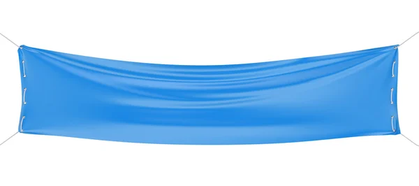 Banner azul vazio — Fotografia de Stock