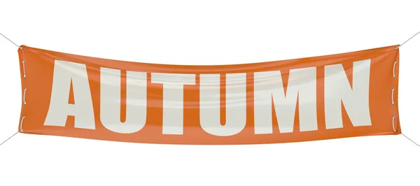 Autumn concept on the orange banner — Stock Photo, Image