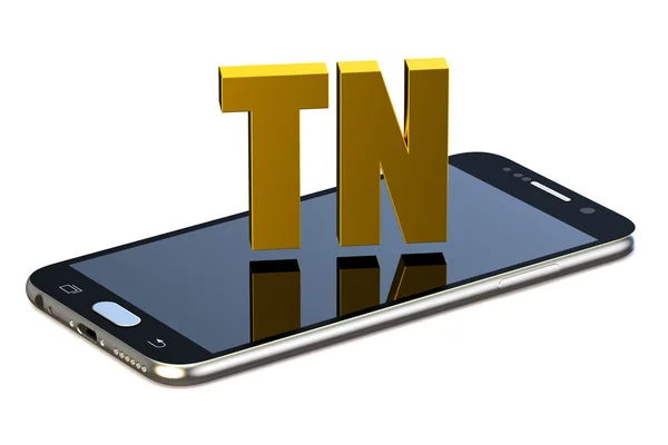 Koncepcja TN z smartphone — Zdjęcie stockowe