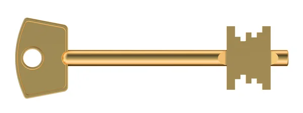 하얀 배경에 고립된 키 — 스톡 사진