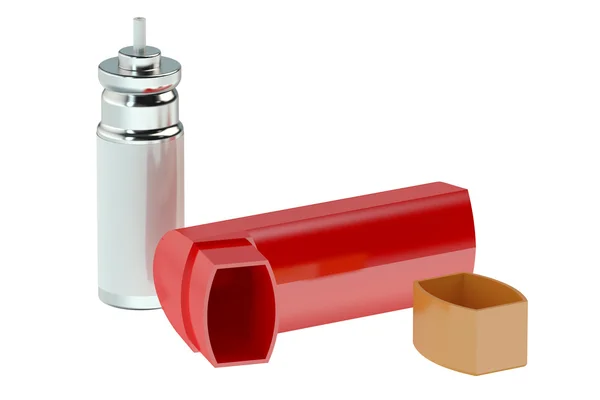 Asthma-Inhalator isoliert — Stockfoto