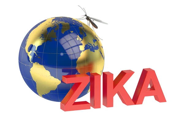 Zika vírus fogalma — Stock Fotó