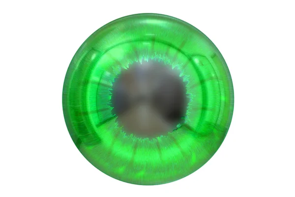 Olho com íris de cor verde — Fotografia de Stock