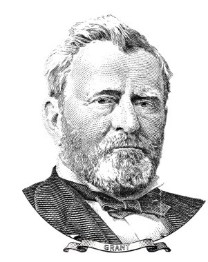 ABD Başkanı Ulysses S. Grant portresi