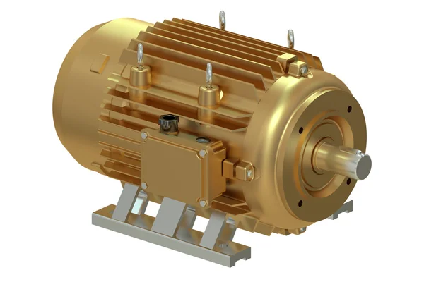 Bronzová průmyslový elektrický motor — Stock fotografie