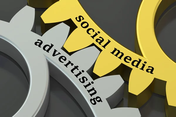Koncepcji reklamy mediów społecznych — Zdjęcie stockowe