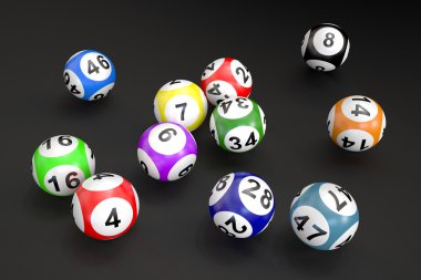 izole piyango topları