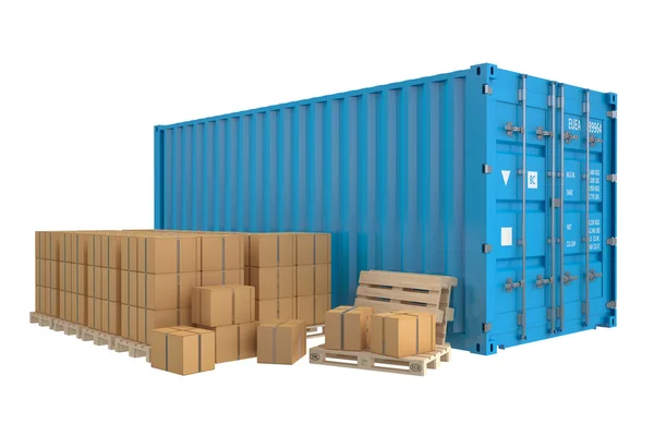 Концепція доставки вантажу — стокове фото