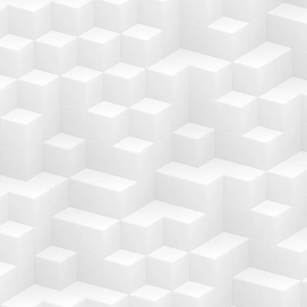 White abstract cubes — Stock Photo, Image