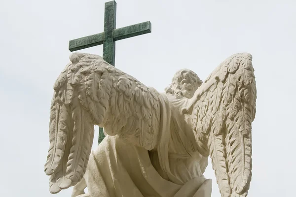 Angel with cross — Stock Photo, Image