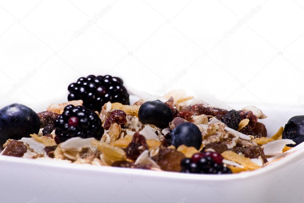 cereals and fruits