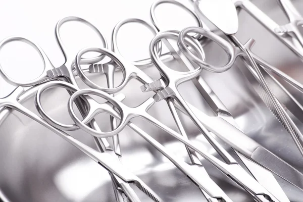 Handles surgical instruments Stock Photo