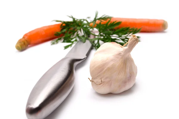 Bawang putih dan wortel — Stok Foto