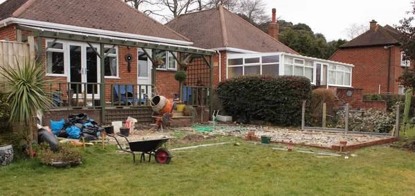 Building a patio — Stock Photo, Image