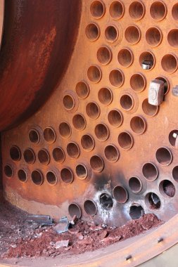 Industrial steam boiler clipart