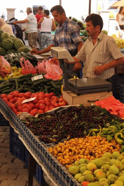 Turks produceren markt — Stockfoto