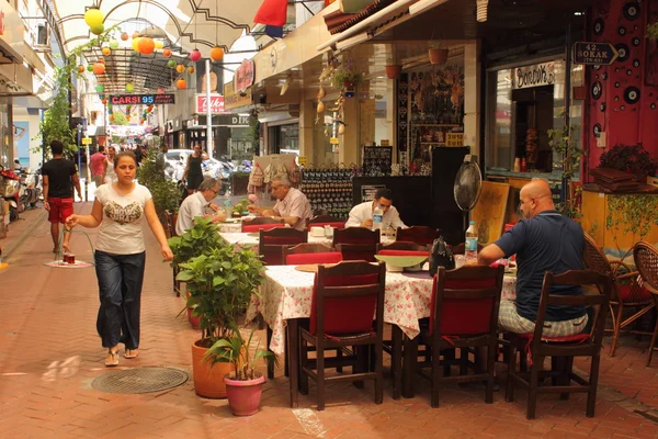 Food outlets and shops in Fethiye — Stock Photo, Image