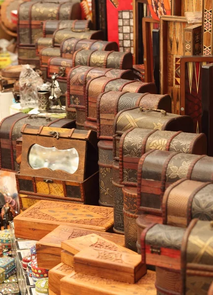 Handmade turkish boxes — Stock Photo, Image