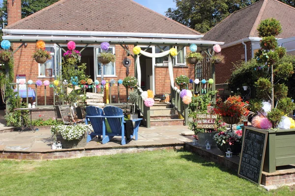 Un giardino all'inglese per un matrimonio — Foto Stock