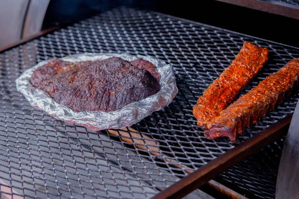 Primo Piano Carne Barbecue Foto Alta Qualità — Foto Stock