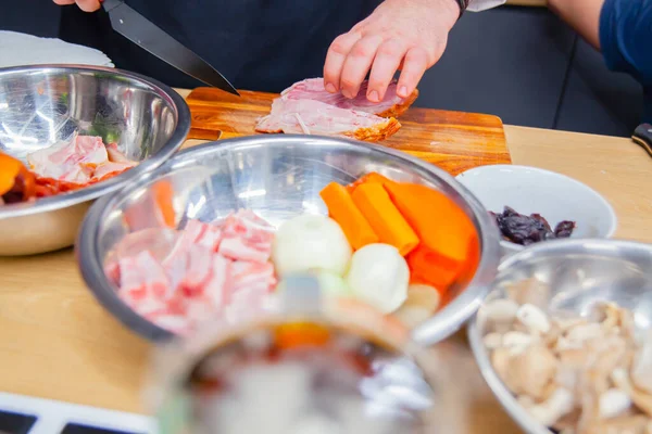 Muchos Productos Diferentes Cocina Para Cocinar Foto Alta Calidad — Foto de Stock