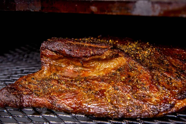 Close Carne Churrasco Grill Foto Alta Qualidade — Fotografia de Stock