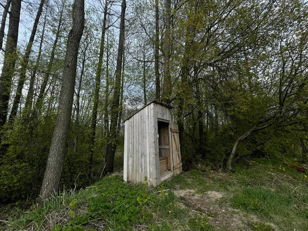 Anciennes Toilettes Rurales Dans Nature Photo Haute Qualité — Photo