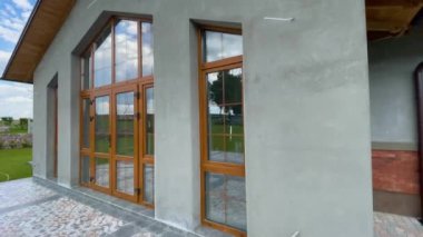 exterior of a new private house