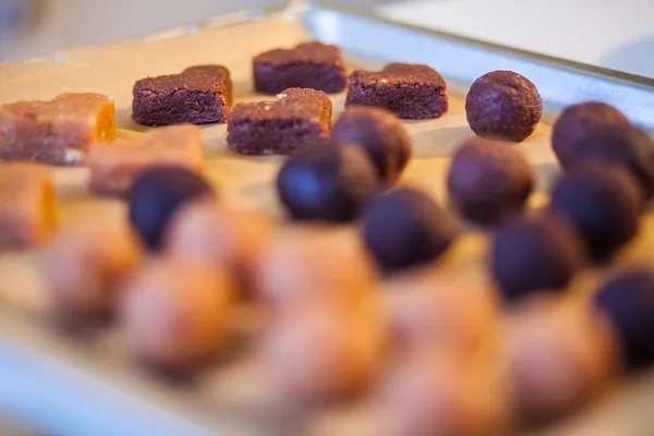 Process of baking homemade cake pops — Stock Photo, Image