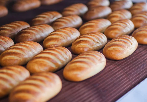 pişmiş ekmek ekmek üretim hattı üzerinde