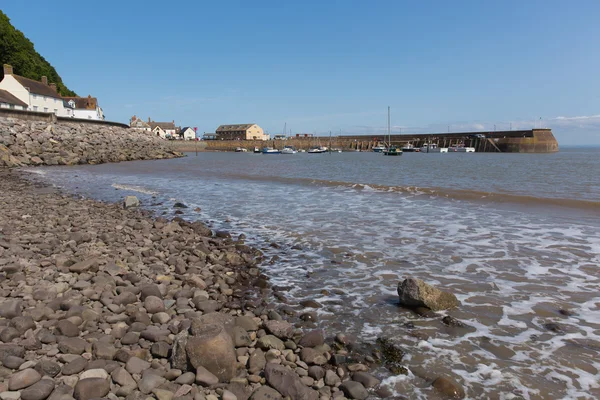 아름 다운 날에 푸른 하늘 가진 여름에서 Minehead 서머셋 영국 영국 — 스톡 사진