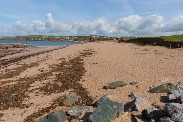 Thurlestone beach South Devon Angleterre Royaume-Uni près de Kingsbridge et Hope Cove — Photo