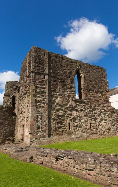 Castillo de Monmouth Monmouthshire Wales Reino Unido ruinas de edificio y lugar de nacimiento de Enrique V de Inglaterra —  Fotos de Stock