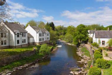 Allan Water nehir görünümünü Dunblane İskoçya İngiltere