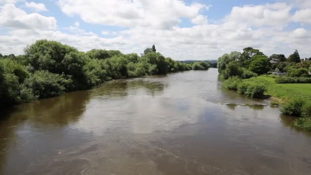 Rzekę Wye Ross-on-Wye w hrabstwie Herefordshire Anglia uk — Wideo stockowe