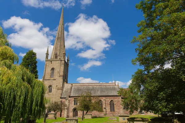 Kościół Najświętszej Maryi Panny Ross-on-Wye, w Wielkiej Brytanii Anglia Wye Valley Herefordshire — Zdjęcie stockowe