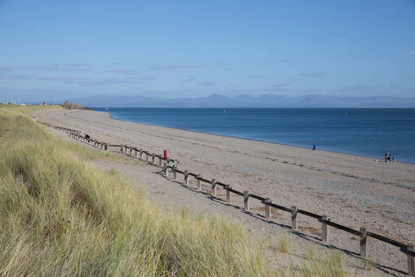 Playa Hafan Mor Entre Pwllheli Criccieth Noroeste Gales — Foto de Stock