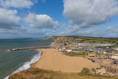 Batı Bay Dorset Jurassic sahil kasabası İngiltere