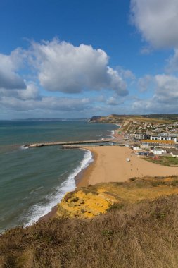 Batı Bay Dorset Jurassic sahil kasabası İngiltere