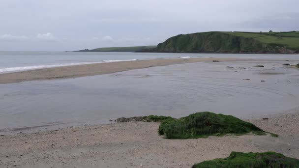 Pentewan Cornwall Cornish Praia Entre Mevagissey Porthpean Inglaterra Reino Unido — Vídeo de Stock