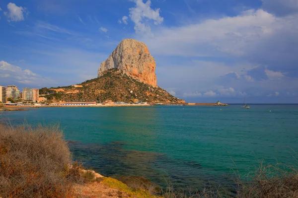 Monumento Atracción Turística Costa Blanca Calp España Famoso Monumento Rocoso — Foto de Stock