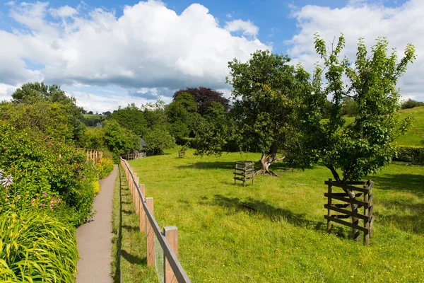 Tuin bij Hill Top huis in de buurt van Sawrey Lake District voormalige dorpswoning aan Beatrix Potter — Stockfoto