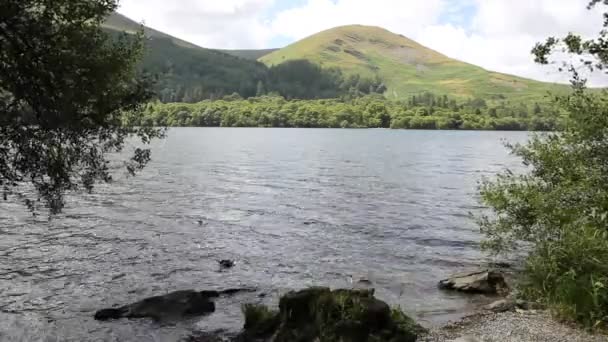 Loweswater and mountains Lake District Cumbria England UK not far from Cockermouth, — Stock Video