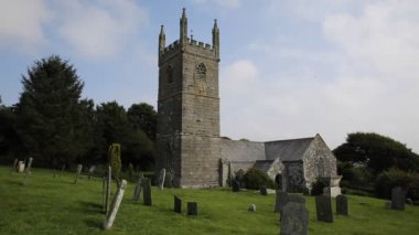 Cornish Kilisesi st Mawgan'da kertenkele Yarımadası'nda helston güneyinde yer alan meneage cornwall İngiltere'de
