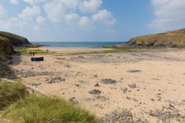poldhu plaj cornwall İngiltere İngiltere goonhilly batısında porthleven arasındaki dikey kızak kertenkele Yarımadası