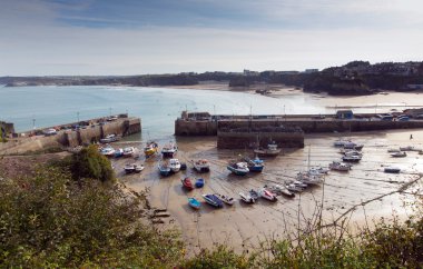 Newquay limanın Kuzey Cornwall İngiltere İngiltere