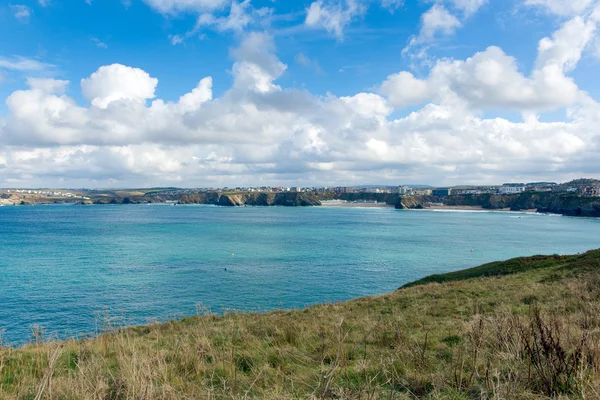 Newquay Bay Cornwall Anglia Egyesült Királyság — Stock Fotó