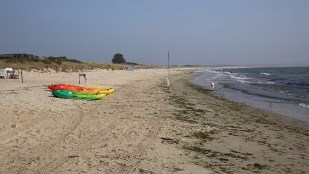 Studland knoll beach Dorset Inghilterra Regno Unito situato tra Swanage e Poole e Bournemouth — Video Stock