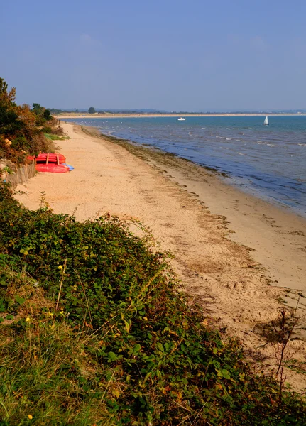 Studland bay from the middle beach Dorset Inglaterra Reino Unido situado entre Swanage y Poole y Bournemouth — Foto de Stock