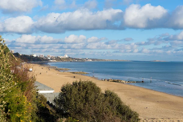 Branksome beach Poole Dorset England UK near to Bournemouth known for beautiful sandy beaches — Stock Photo, Image